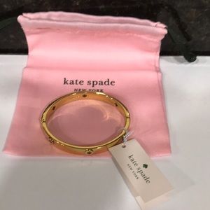New Kate Spade Spot the Spade Studded Hinged Bangle